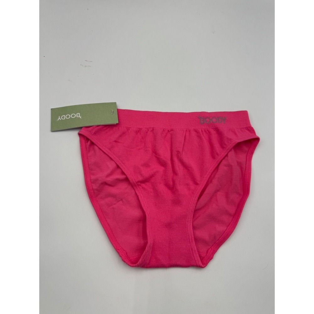 NWT Boody Classic Bikini‎ Women's XS Pink Flat-Ribbed Waistband Comfortable Fit